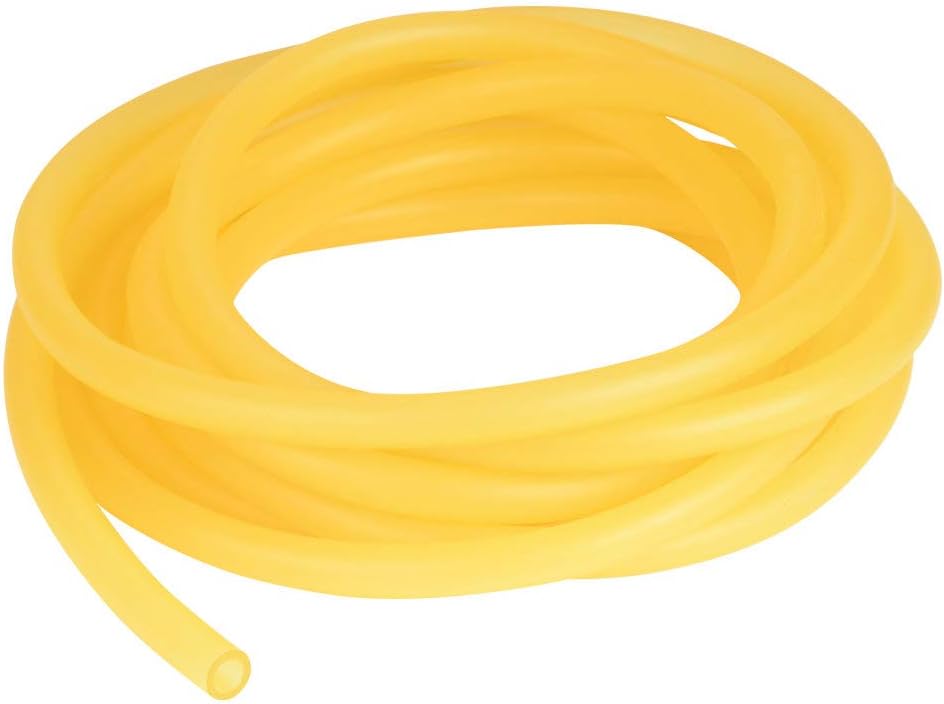 StonyLab Rubber Tubing, Pure Latex Amber Tubing Natural Rubber Tube 7/16 inch (12 mm) OD 5/16 inch (8 mm) ID Highly Elastic and Strong, 5 Meter