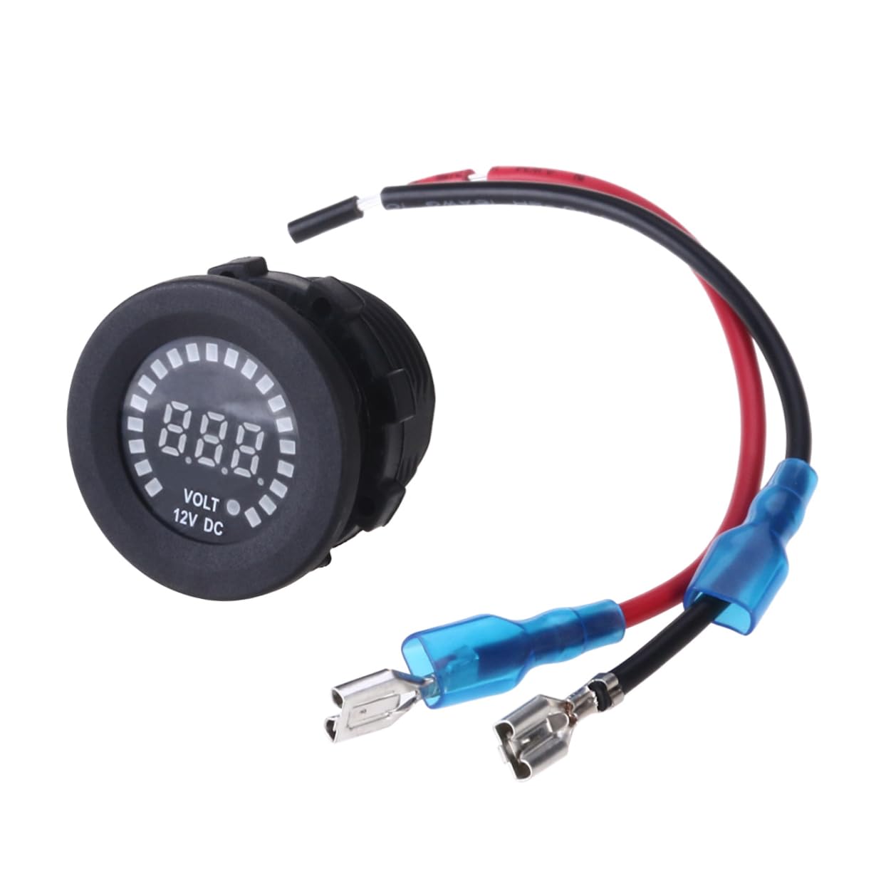 OUNONA 3 Piezas voltímetro para coche voltímetro digital del vehículo medidor de prueba de voltios del vehículo voltimetro digital 12v Mini de 12v