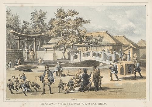 Affiche impression prints toile de temple et pont de pierre 60x90cm