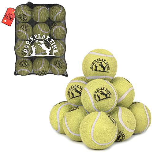 SPIN FIRST Durable Dog Tennis Balls, Tough Non-Toxic Fetch Balls for Dogs Soft on Teeth