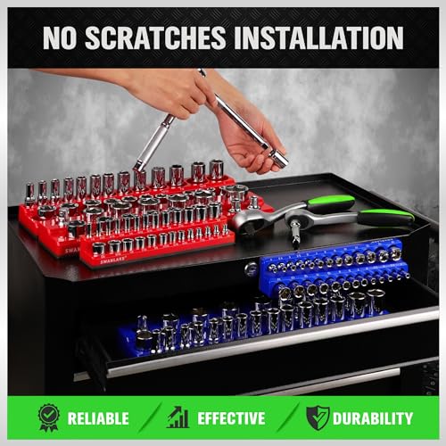 Swanlake Garden Tools MAGNETIC SOCKET ORGANIZER Set, 6Pcs Magnetic Socket Holder thumb #4