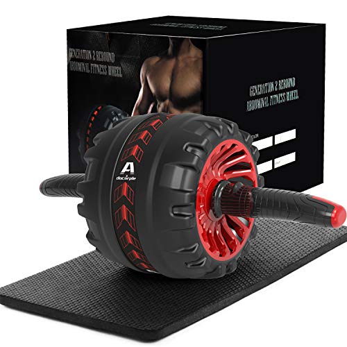 Ab Roller for Abs Workout, Ab Roller Wheel Exercise Equipment for Core Workout with Knee Mat, Ab Workout for Home Gym Exercise Equipment for Men Women