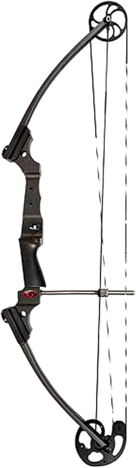 Genesis Archery Compound Bow w/Adjustable Draw Length from 15"-30" & Adjustable Draw Weight Range of 10 to 20 Pounds for Left-Handed, Carbon (4 Pack)