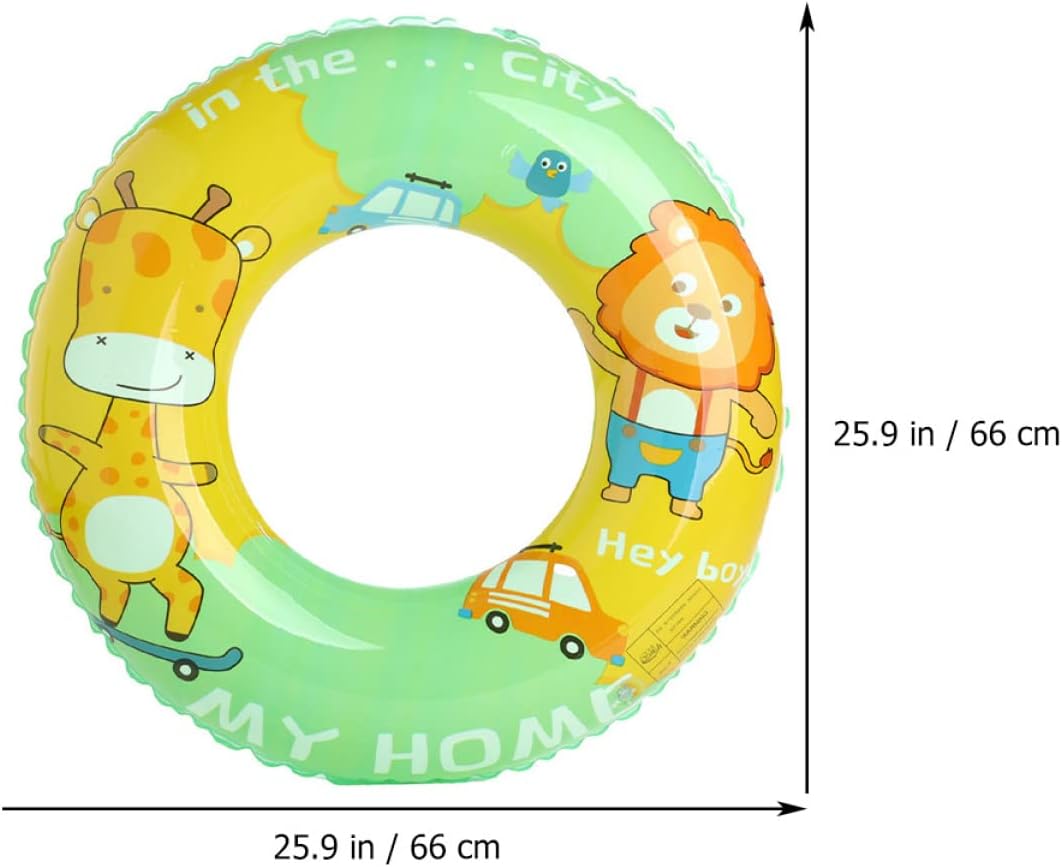 Amosfun 5 Pack Inflatable Swim Ring Swim Ring Outdoor Swim Ring Pool Inflatable Swim Ring for Kids Cartoon : Toys & Games