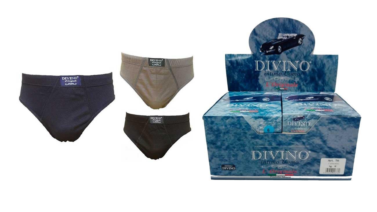 Generico Slip Uomo Divin Art. in SOFFICE Cotone 100% Taglie Normali E CALIBRATE dalla M Fino 8XL