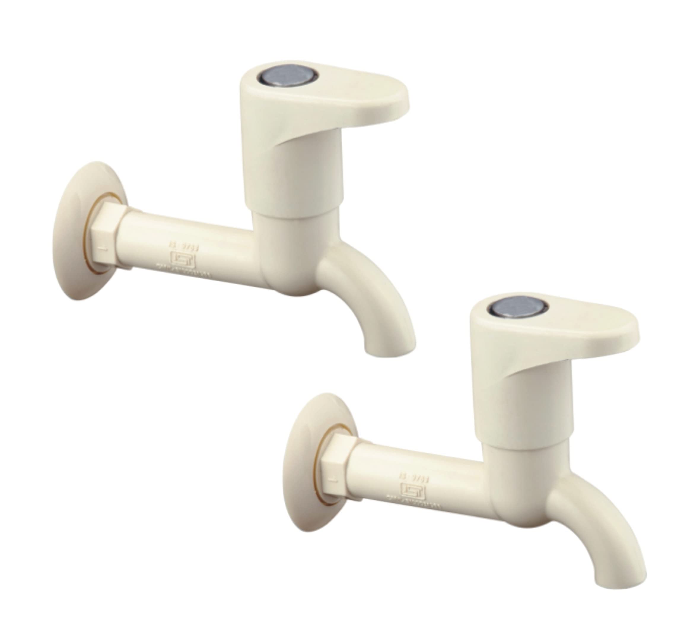 SanituF SS-502 Long Body Bib Tap PTMT Tap | PTMT/Plastic Star Series Bib Cock with Wall Flange Tap/Bathroom Tap Faucet/Plastic Bib Tap | (Ivory) | (Pack of 2) (B0BQ3L3GTX) Amazon Price History, Amazon Price Tracker
