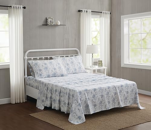 The Farmhouse British Rose Sheet Set Cotton 4-Piece...