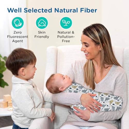 Image of Mee Mee Cotton Muslin Swaddle Wraps - Pack of 3, 100x120 cm | Gentle, Skin-Friendly & Lightweight | Baby Blanket, Nursing & Stroller Cover for Newborns