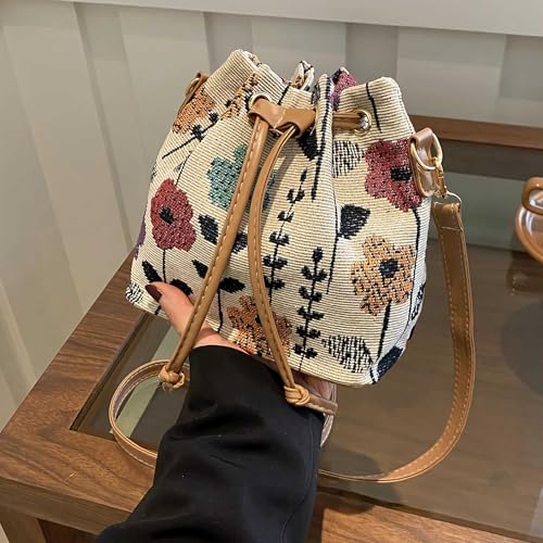 Bolso de cubo mini floral para mujer miniatura 2