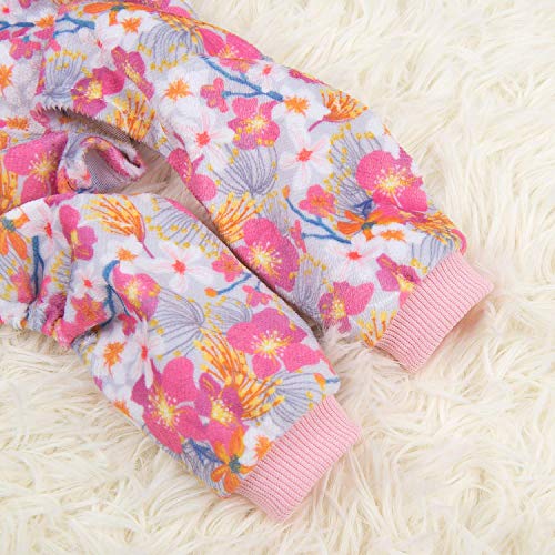 Image of CuteBone Soft & Stretchy Dog Pajamas - Cozy Pet Jammies Breathable Jumpsuit for Small Dogs - All-Season Comfy Outfit Easy-On Pullover Design - Keeps Pets Warm & Comfortable P89L