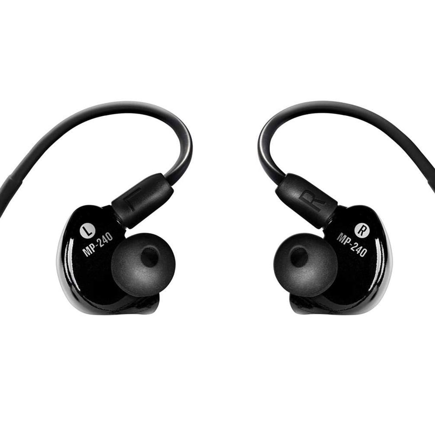 Mackie MP-240 słuchawki douszne z adapterem Bluetooth i chusteczką keepdrum