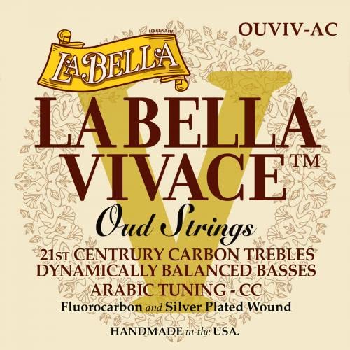 LA BELLA La Bella Vivace Oud Strings, Arabic C-C Tuning (OUVIV-AC)