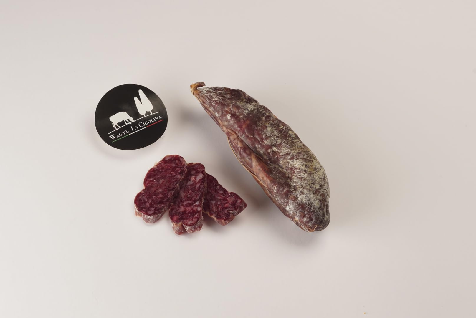 La Cigolina – Salame di Wagyu 200g + Salame di Frisona 400g | Salumi bovini artigianali 100% italiani | A basso contenuto di grassi, ricchi di gusto e Omega 3 | Stagionati e naturali