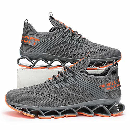 Image of Vooncosir Men's Fashion Sneakers Breathable Mesh Running Shoes Blade Non Slip Soft Sole Casual Athletic Walking Shoes
