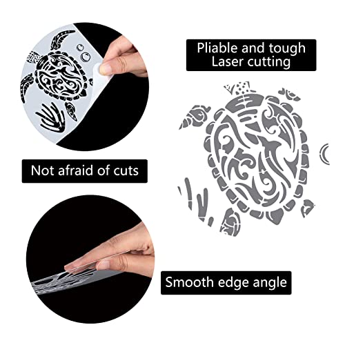 GORGECRAFT Modello di Stencil Tartaruga di Mare