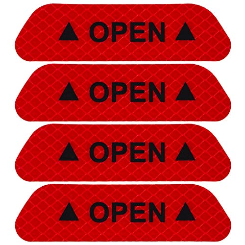 4 adhesivos reflectantes para puerta de coche