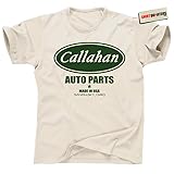Callahan Auto Parts T-Shirt - Sandusky Ohio Retro Comedy-Inspired Handmade Soft Cotton Tee for Men & Unisex | Mechanic Shop Novelty 90s Movie Shirt Inspired by Big Tom & David Spade (XXL, Tommy Boy Vintage)