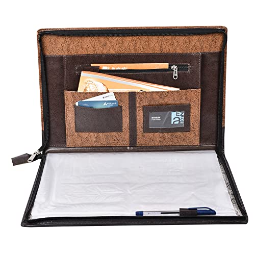 SecretDen Faux Leather File Folders for Certificates, Portfolio for