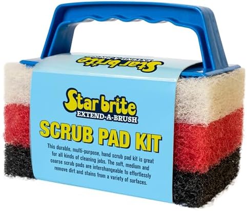 STAR BRITE Scrub Kit Handle/3 pads (040023PW)