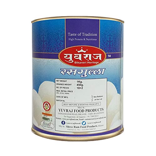 Image of Yuvraj Rakhi with Sweets Couple Rakhi (Bhaiya or Bhabhi) 2 kids rakhi Rasgulla 1 kg pack mithai gift pack