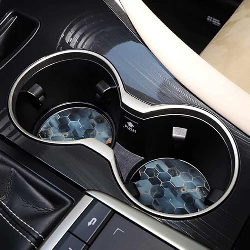 Posavasos para Auto Azul 2 Unidades 2.6 pulgadas miniatura 7