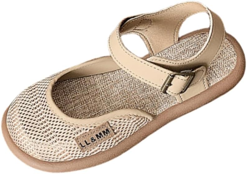 Women's Big Size Summer Sandals - Breathable Mesh Flat Beach Shoe