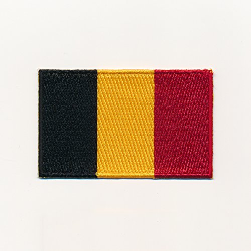 60 x 35 mm Koninkrijk België Brussel vlag vlag patch opstrijkbaar 0959 B