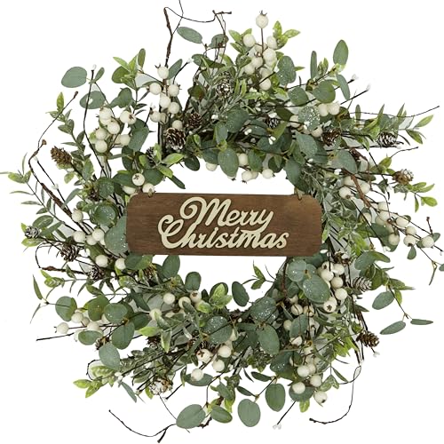Christmas Wreath, Christmas Wreaths for Front Door, Winter Eucalyptus Wreath