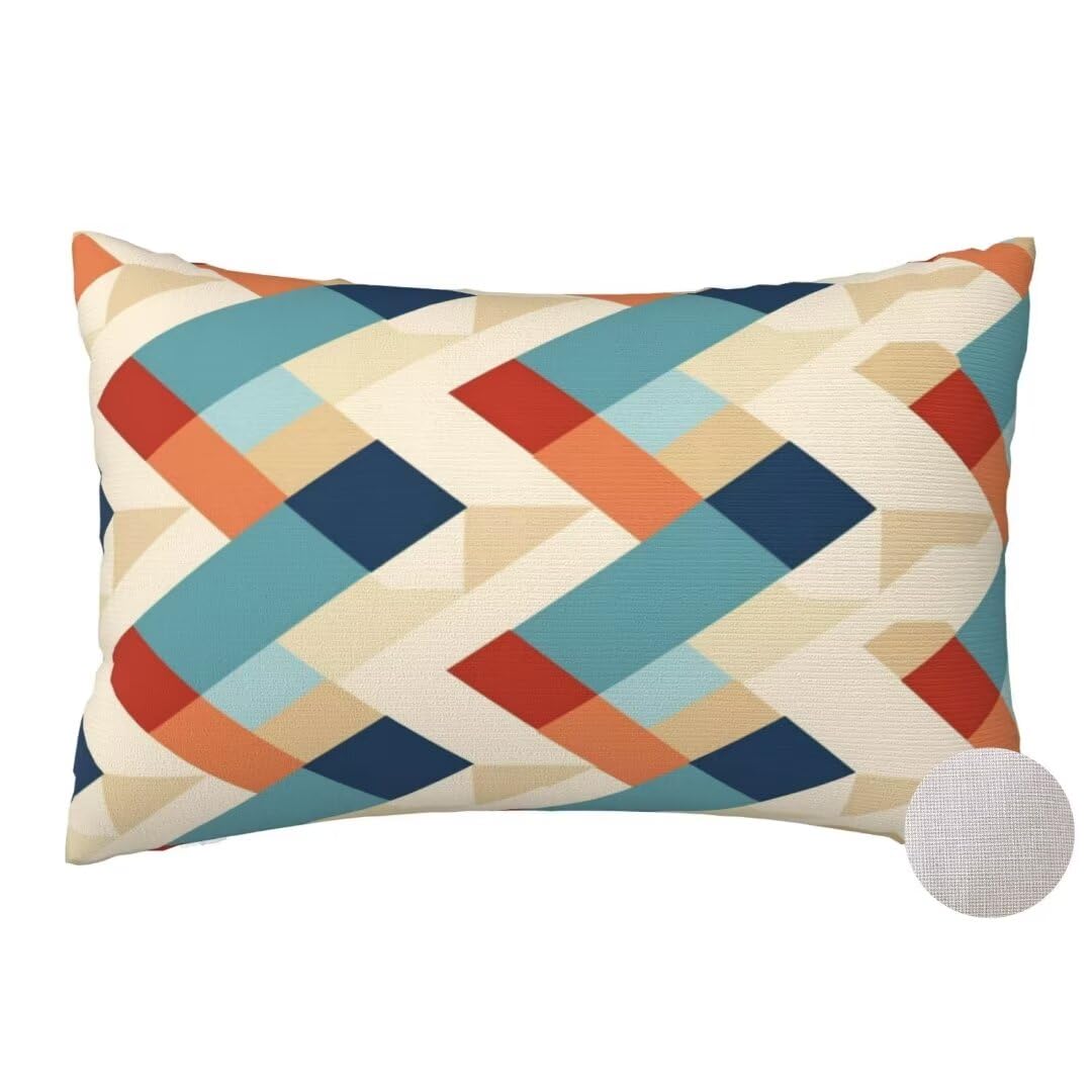 Mahoxua Linen Cushion Covers Retro Cushions 40X70 Cm, Soft Decorative Pillows Set Of 2 Nordic Cushion Covers Sofa Cushions Rectangle Garden Cushion Covers Throw Pillowcases For Bed Room Decor 16X24 Inches-Dm123