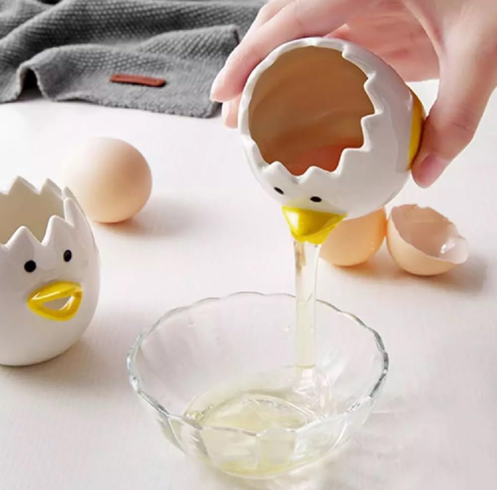 Tomshub Ceramic Cute Egg Separator