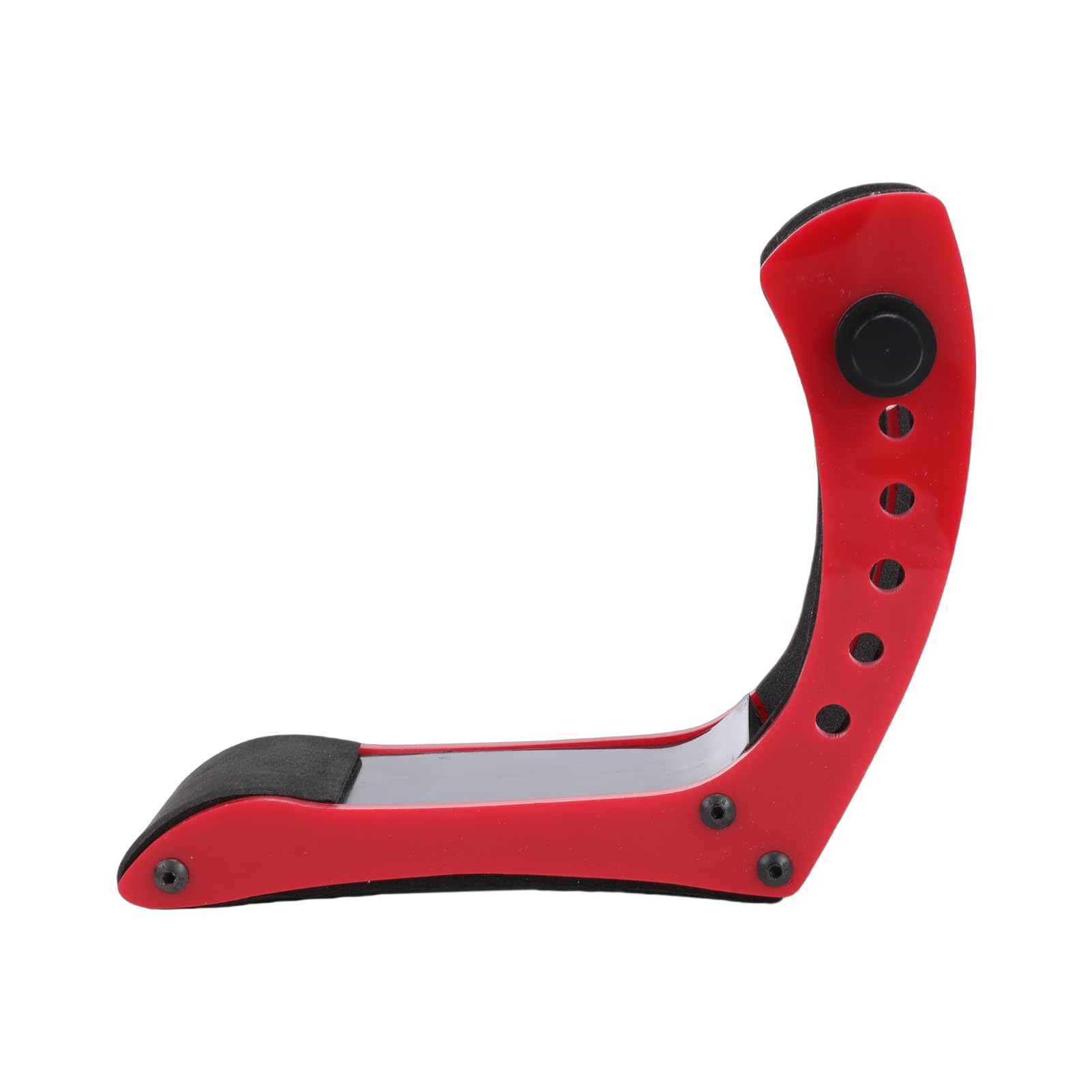 POENVFPO Soporte para Guitarra, Soporte para Guitarra Eléctrica de Altura Ajustable con Abrazadera Acrílica y Almohadillas de Esponja para Artistas y Músicos de 35-55 Mm de Espesor (rojo)