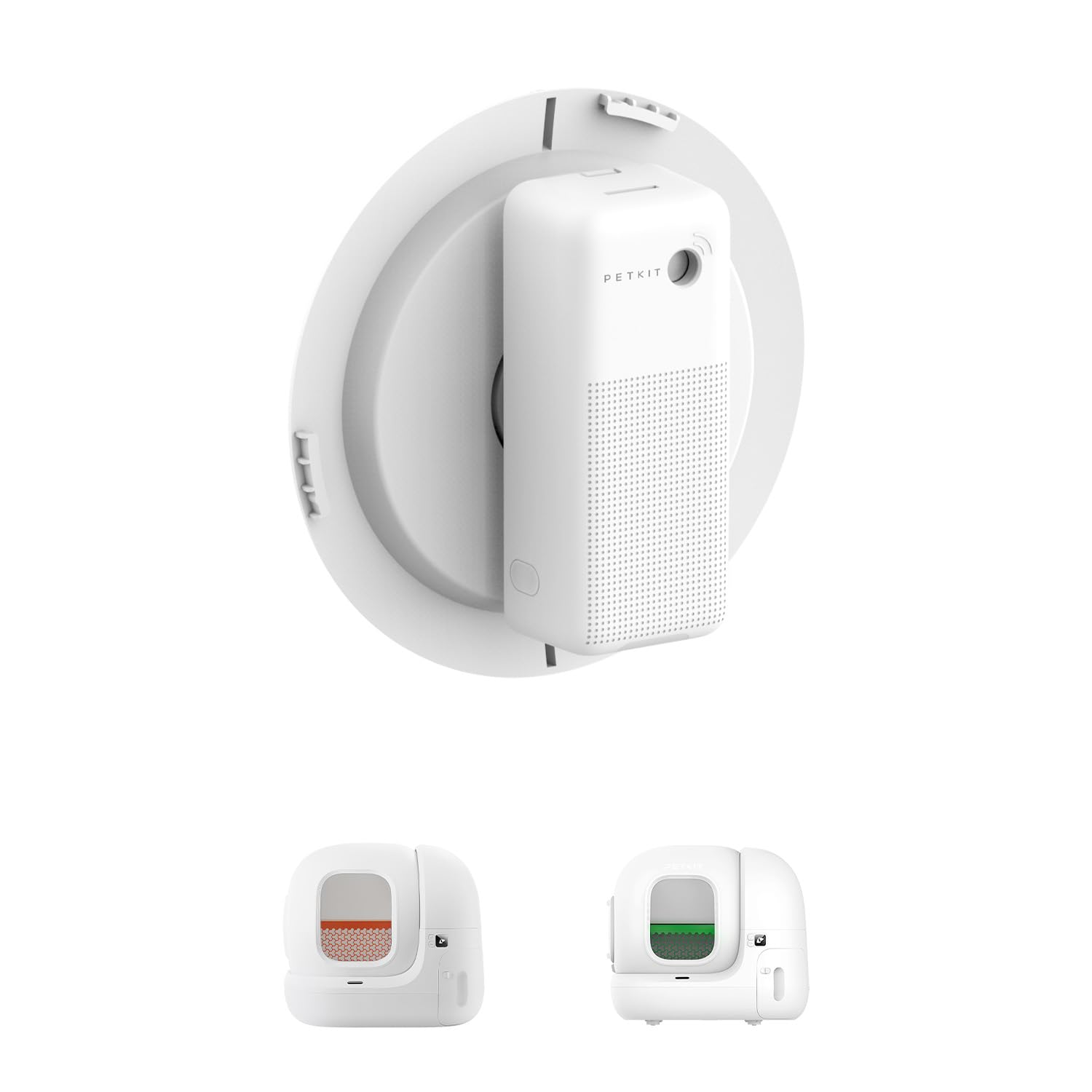 PETKIT Pura Air Smart Odor Eliminator Spray, per la Lettiera Autopulente per Gatti PURA MAX 2, Elimina Gli Odori, con Luce Intelligente, Controllo Tramite App