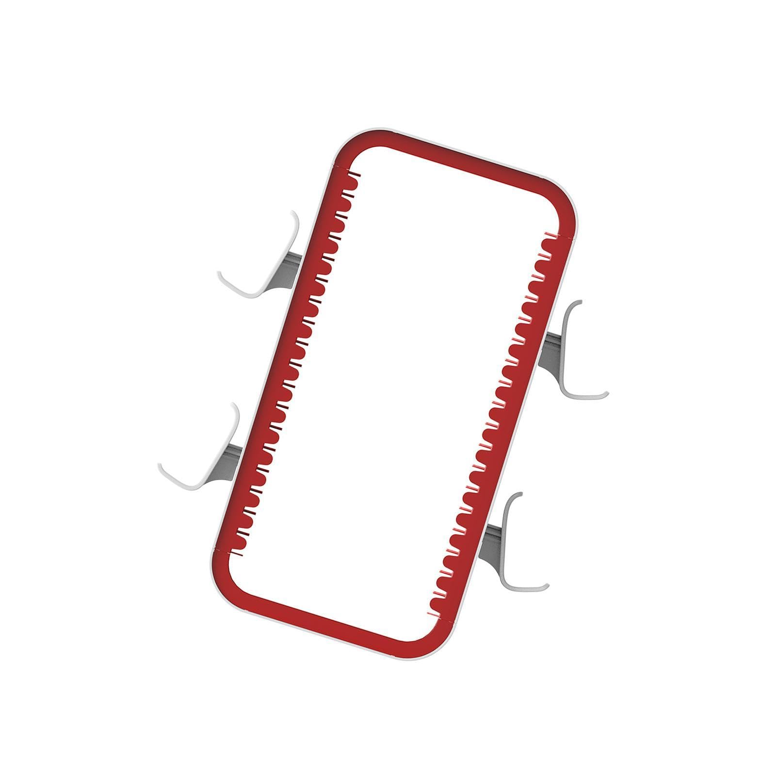 Game Disc Holder Organizador de Videojuegos Soporte para Controladores Estante Universal para Discos Material PP Fácil de Usar Adecuado para Coleccion, Rojo
