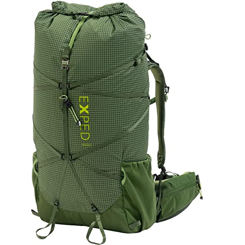 Exped Lightning 45 Grün - Wasserabweisender extra Leichter Trekking Rucksack, 45l, Größe 45l - Farbe Forest