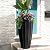 Mayne Inc. Sedona 28in Tall Planter - Black - 16in Dia x 28in H - with 6.6 Gallon Built-in Water Reservoir (2832-B)