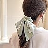 5 Pcs Floral Hair Scarf Scrunchies Bowknot hair ri... #4