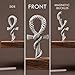 ERKUOO 2PCS Snake Cross Ear Hanger Weights for Stretched Gauges Tunnels Plugs Dangle Fashion Body Jewelry 4g(5mm)