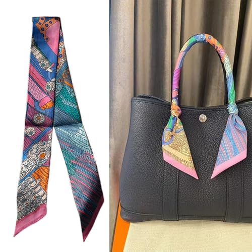 Image of Pure Mulberry Silk Scarf - Lightweight Neckerchief，Packed Handbag Band Hair Neck Scarves for Fashion Gifts