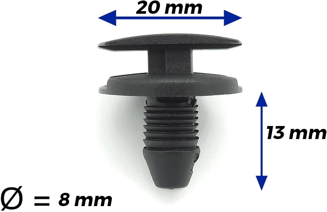 CQX 2 Clip Di Fissaggio Per Alzacristalli, Supporto In Plastica Per Auto, Compatibile Con Renault Laguna, Spazio IV, Vel Satis, Peugeot 207/307/308, Clio 3, Dimensioni 55x43,6x10 Mm - 2