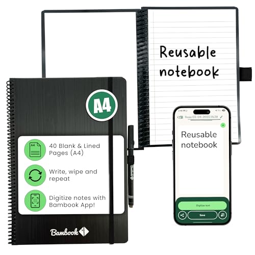 Bambook Classic Notebook Original - A4 - Blank & Lined,...