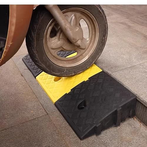 Rampas plásticas con clip para umbral, almohadillas triangulares antideslizantes y resistentes al desgaste para entrada de garaje miniatura 3