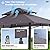 MEWAY 8x5 Outdoor Grill Gazebo Canopy, BBQ Canopy Gazebo Tent for Patio,Barbecue,Grey