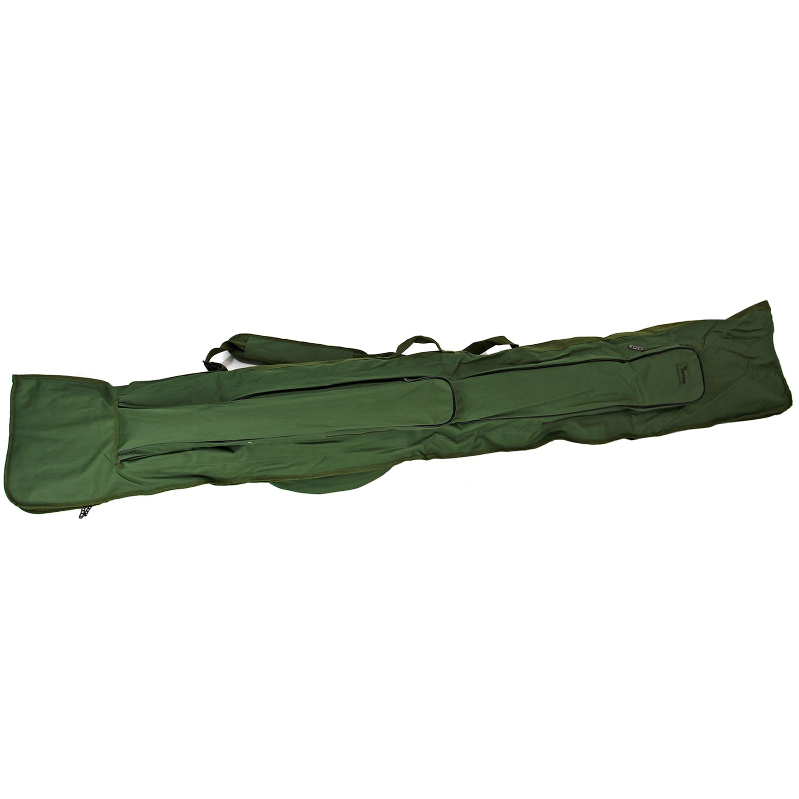 Actiaspet 3+3 Fishing Rod Holdall 12ft Padded Rod & Reel Bag with Shoulder Strap, 2 External Pockets, Fits 6 Rods (Made & Unmade), 205cm