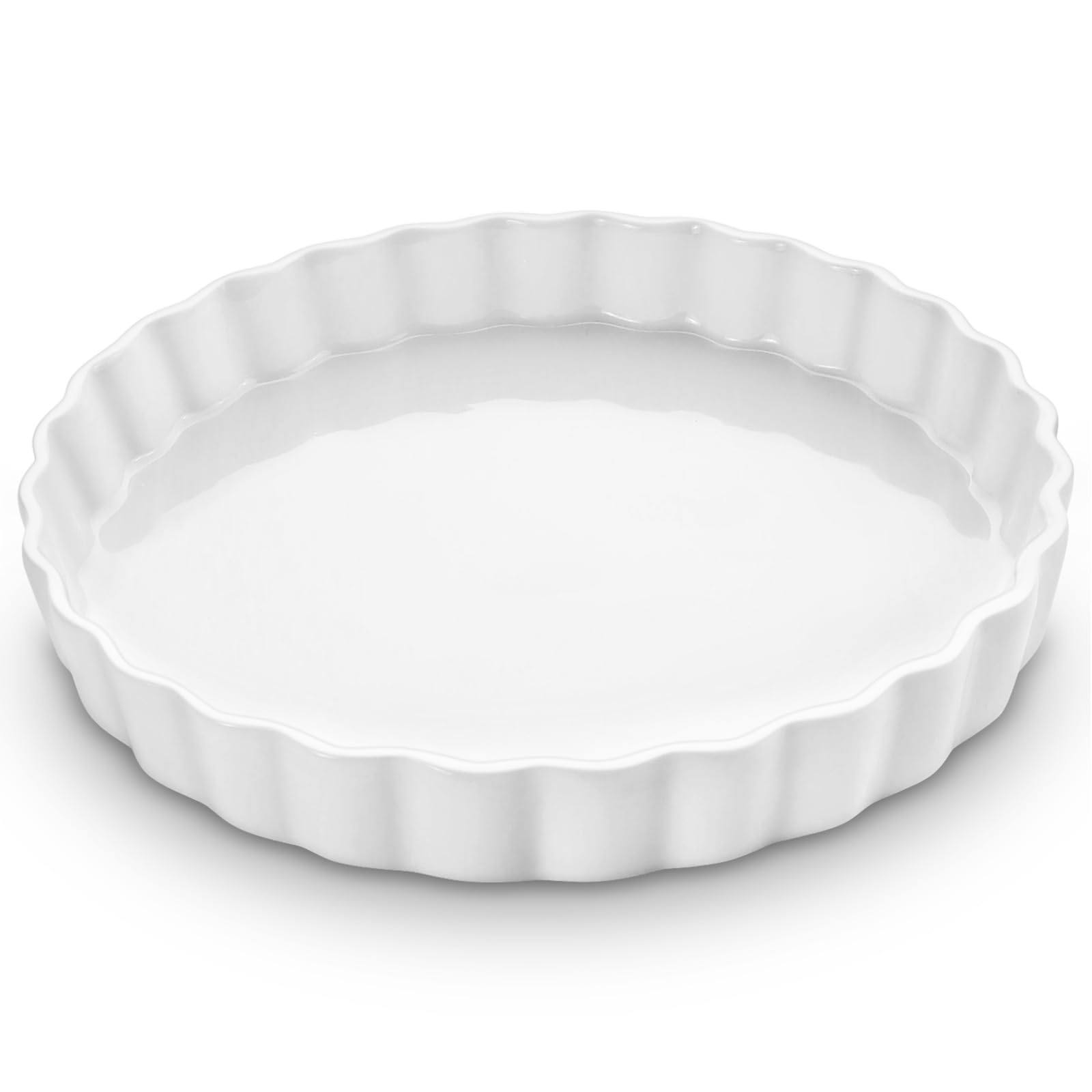 Plat à quiche en céramique de 22 cm anti-adhésif fini les pâtes brisées collées au fond