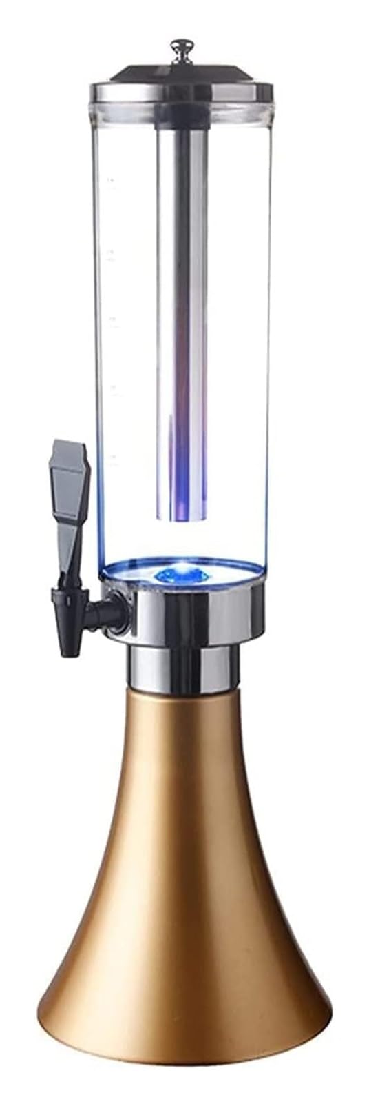 HCZKIUJY Drink Dispenser Beverage Dispenser,Bar And Family Party Beverage Dispenser (Gold)