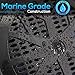 Pyle 4 Inch Dual Marine Speakers - Waterproof and Weather Resistant Outdoor Audio Stereo Sound System with Polypropylene Cone, Cloth Surround and Low Profile Design - 1 Pair - PLMR41B (Black)
