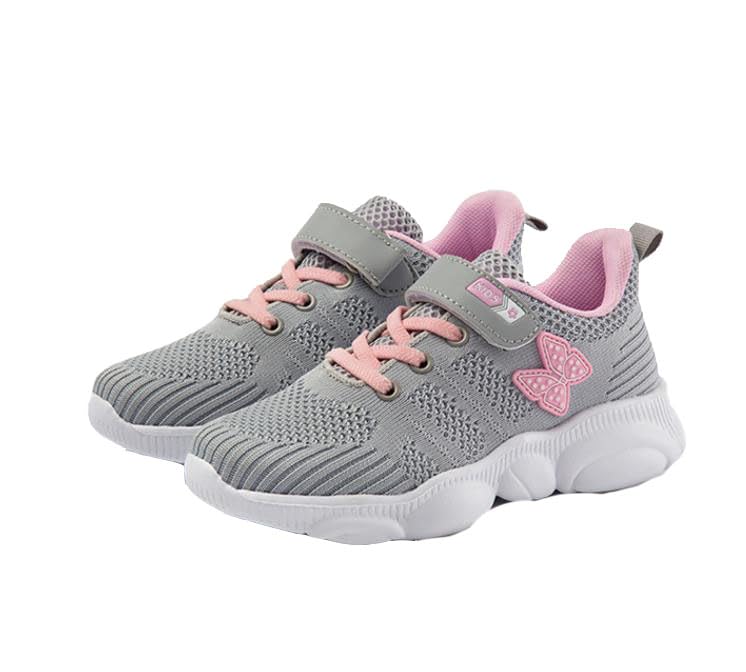 Girls Sports Shoes Breathable Double Mesh Shoes Children's Sneakers, Outdoor Running Shoes