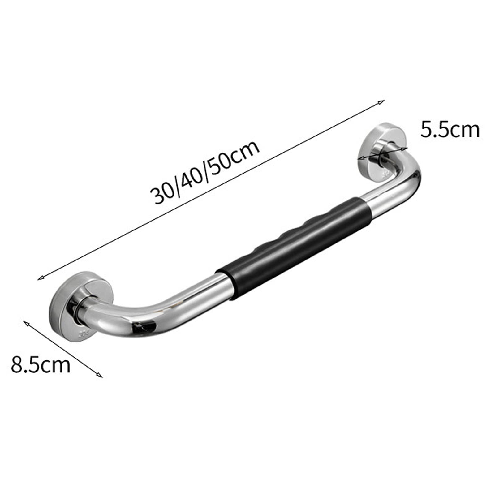 Antideslizante Barras de sujeción para Baño, Acero Inoxidable Asa De Seguridad para Baño, Ancianos, minusválidos Seguridad Asideros de Ducha,43cm/17in