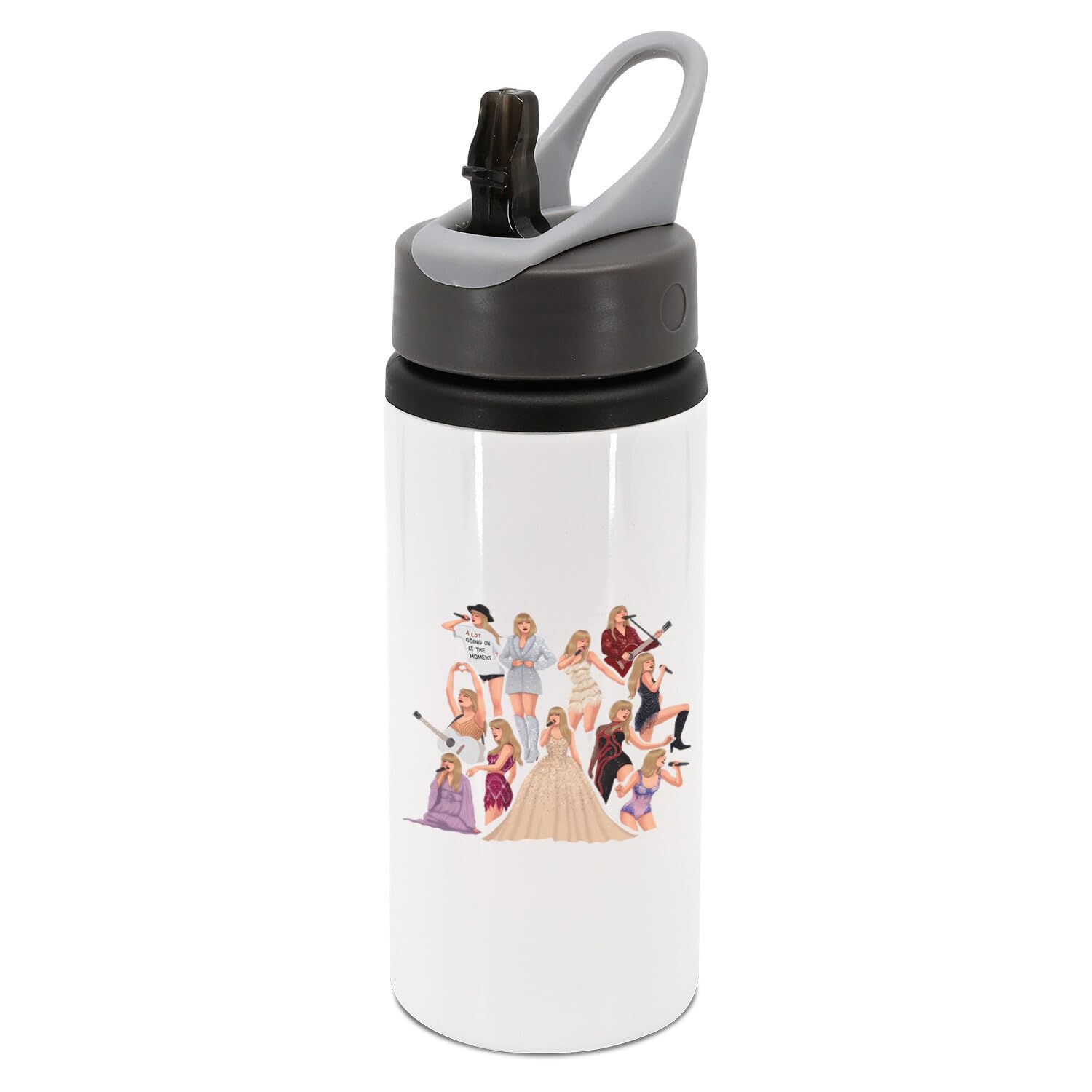 New Spirit Original White Different Eras Cute Fun Aesthetic Trending Trend Viral Water Bottle With Handle Attatchment Drinks Cup Water Bottle Refill Cute Fun