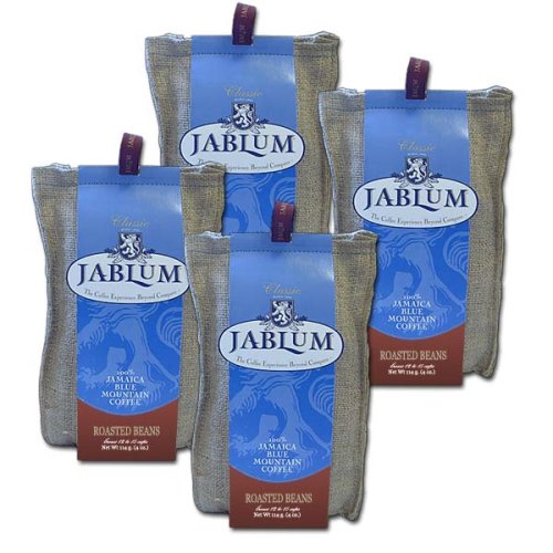 Jamaican Classic Roasted Whole Bean Coffee, 4 - 4 oz bags